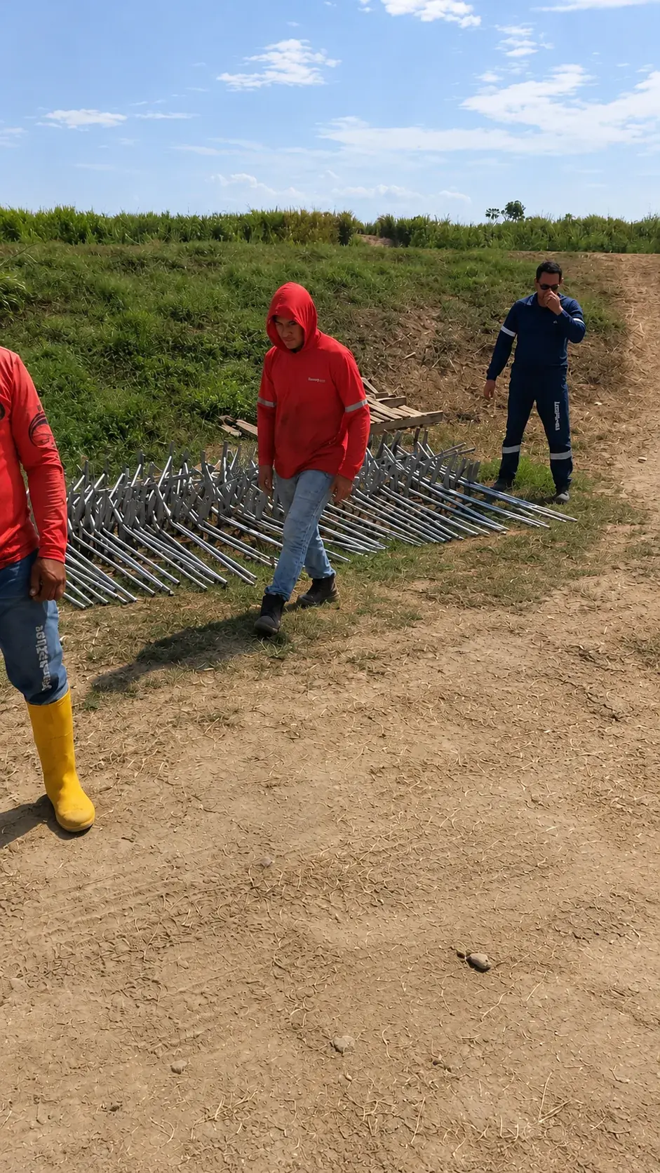 Montaje de estructuras metálicas en campo