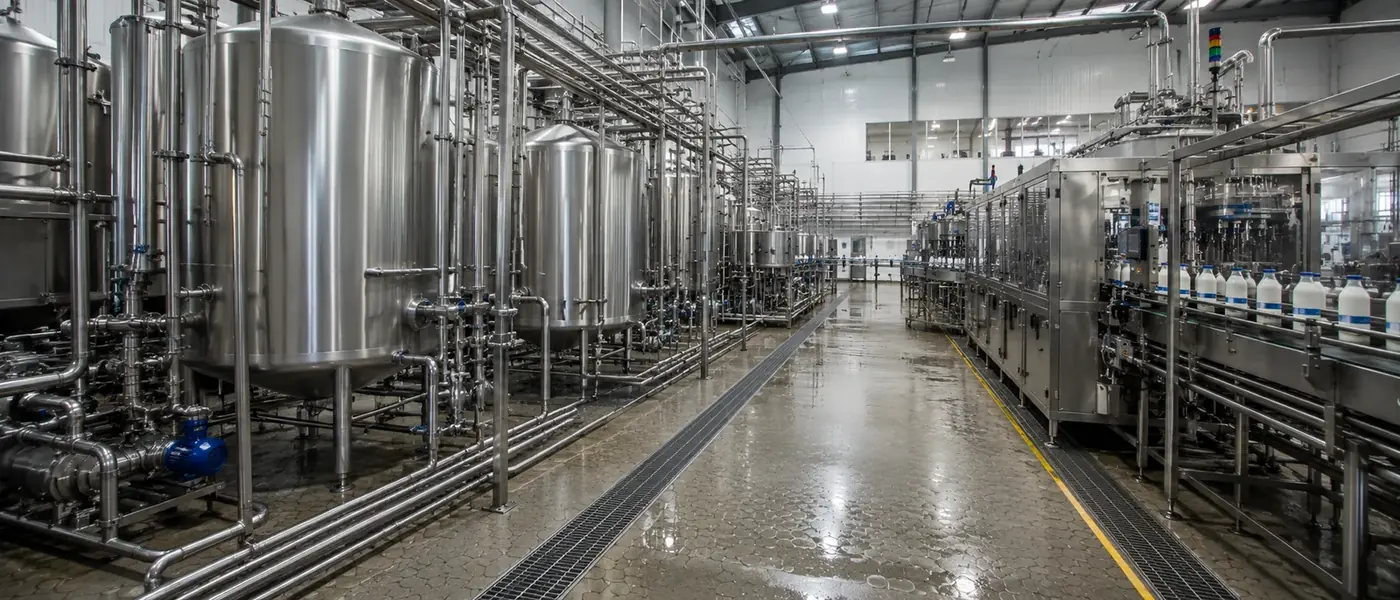 Alimentos y bebidas · instalación industrial atendida por MASTER INDUSTRIA